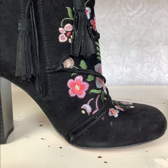 Sam Edelman Embroidered Suede Boots - Picture 10 of 14